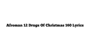 Afroman 12 Drugs Of Christmas 160 Lyrics