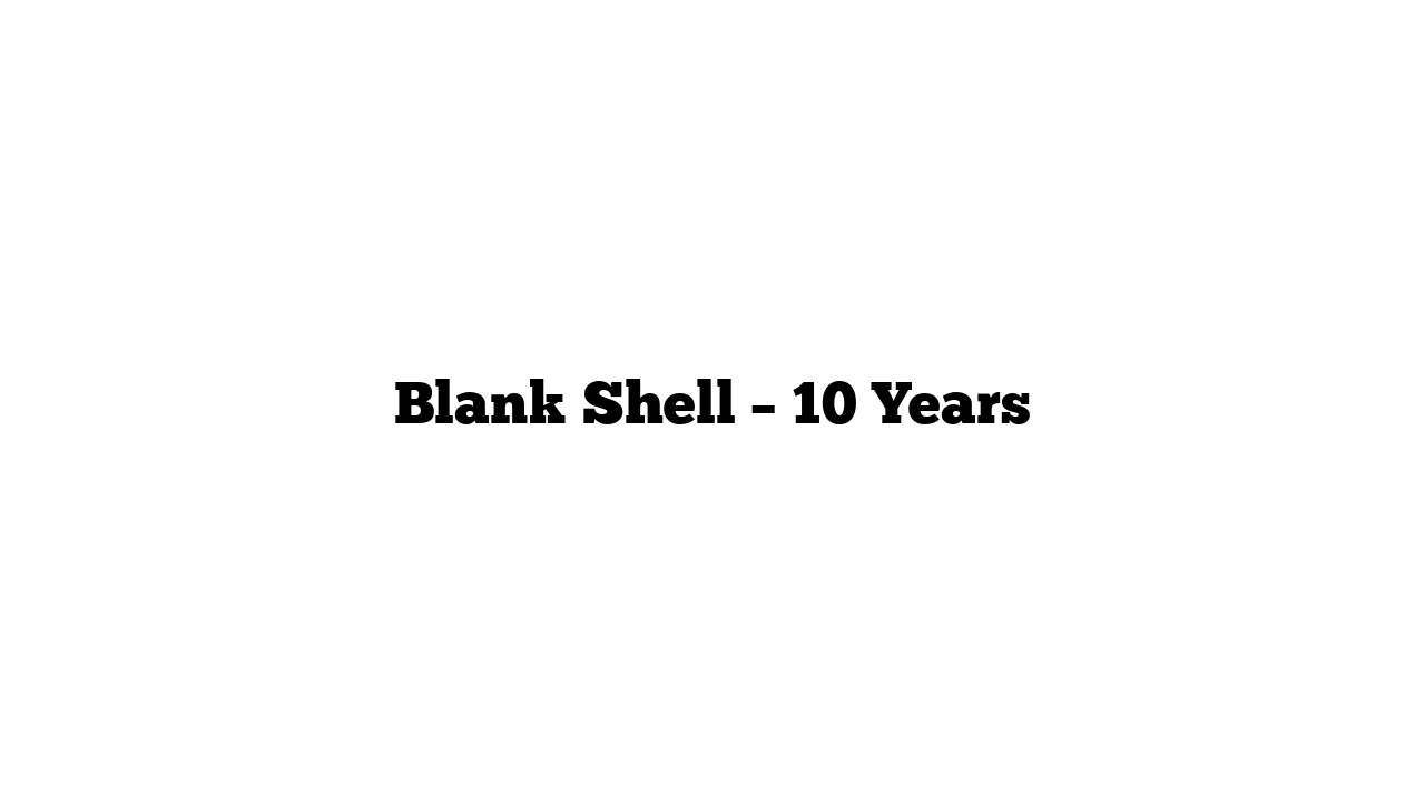 Blank Shell – 10 Years