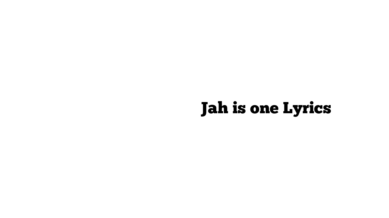 מוש בן ארי עם שוטי הנבואה ומוקי Jah is one Lyrics