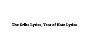 The Cribs Lyrics, Year of Hate Lyrics