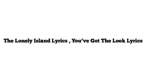 The Lonely Island Lyrics , You’ve Got The Look Lyrics